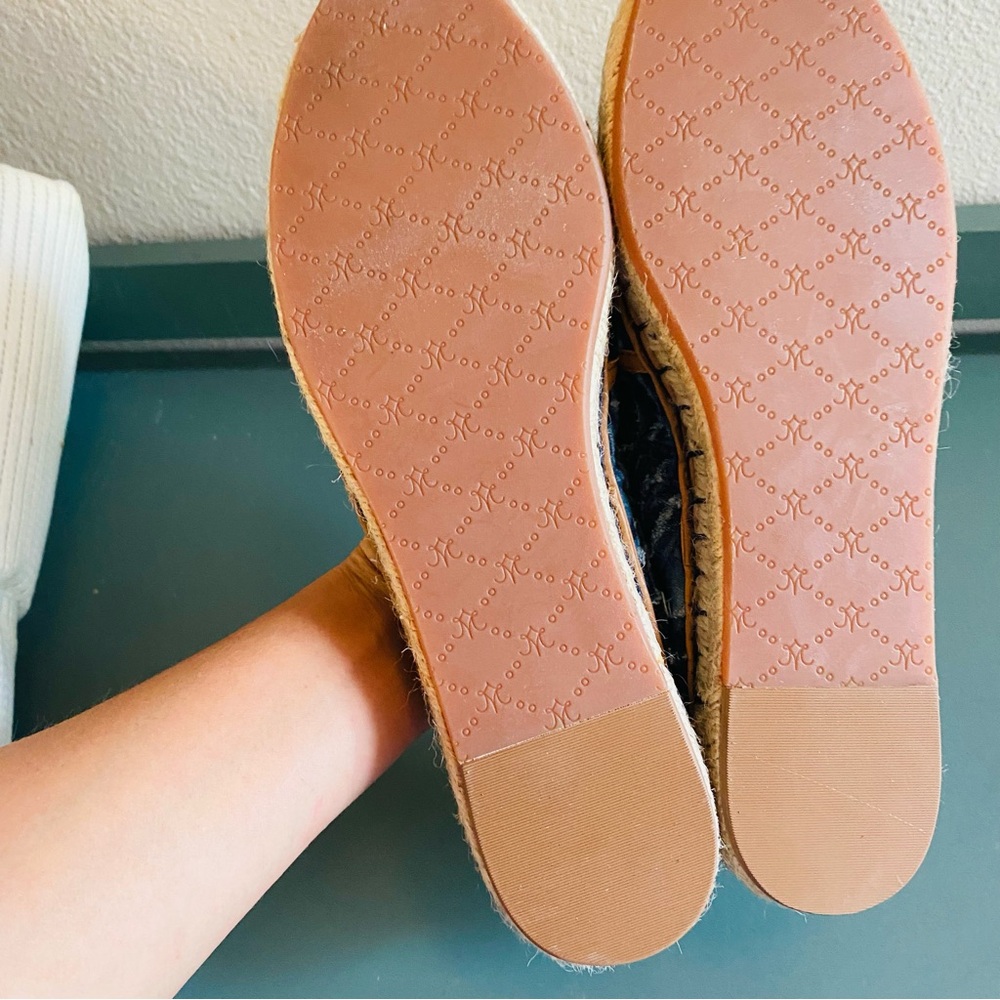 JOHNSTON & MURPHY Jaden Espadrille Italian Floral Cork Blue - Picture 13 of 14